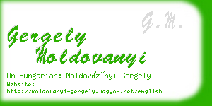 gergely moldovanyi business card